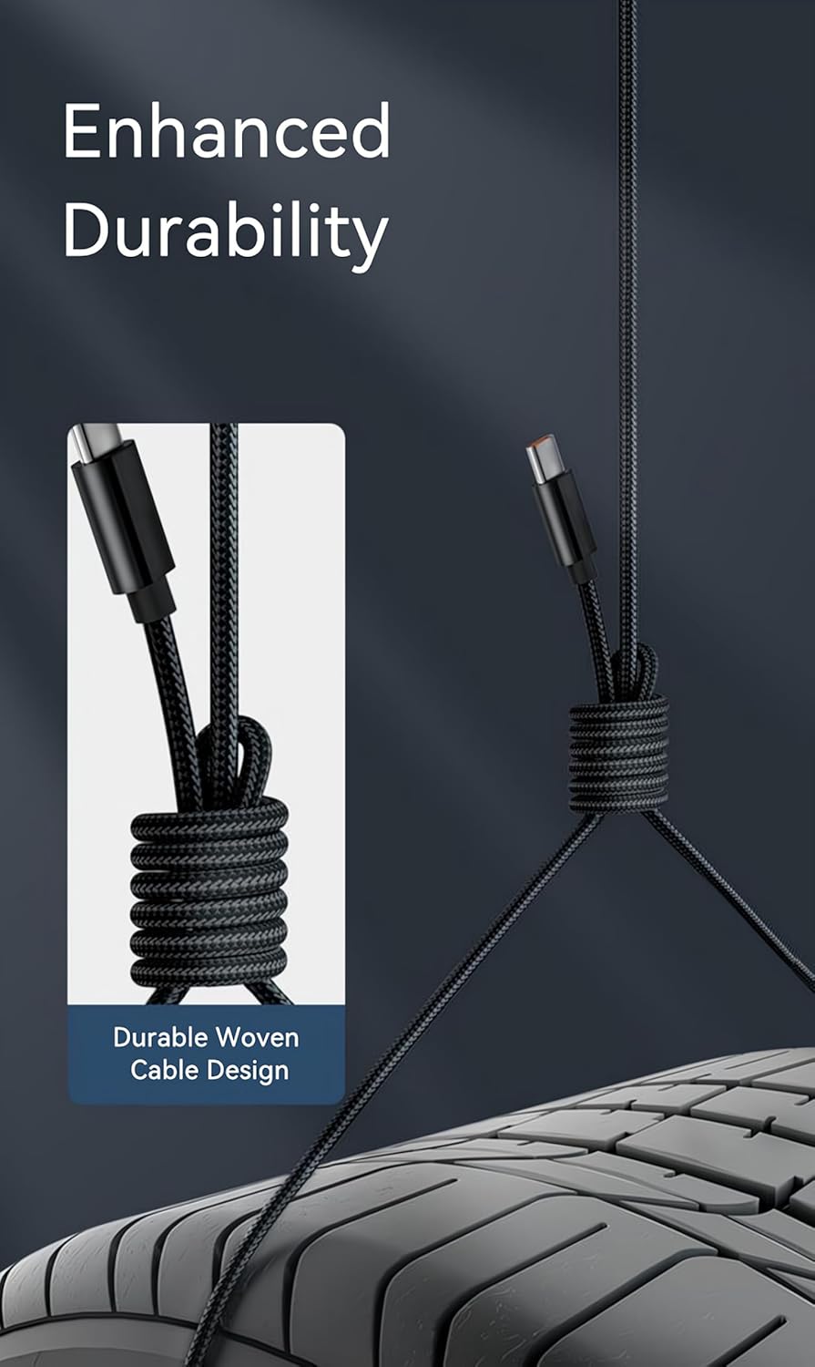 10ft Woven USB C to USB Cable for iPhone 16 Charger MFi Certified USB-C Charger Cord Fast Charging for Apple iPhone 16 Pro Max/15/15 Plus, AirPods Pro, iPhone 15 Pro Max Car CarPlay (Black)