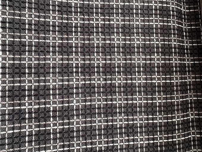 OctoRose 3 Side Zipper Upholstery Checked-Black, Full Size Futon Cover Sofa DayBed Mattress Slipcover (Checked-Black, Full Size)