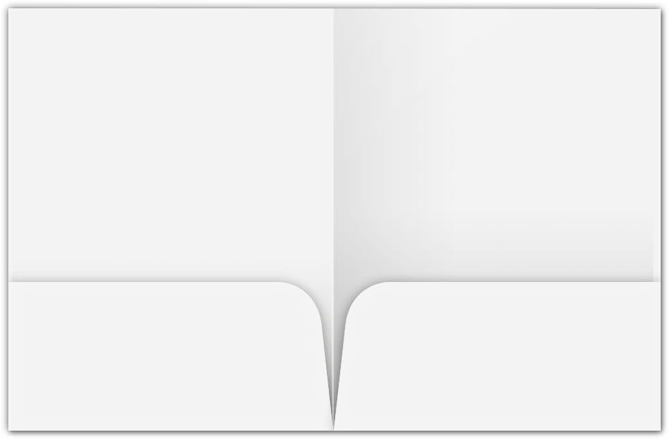 JAM PAPER Custom Printed Semi-Gloss Folders with Round Corner Pockets - Personalized Logo & Text - 12pt C1S - White - 100/Pack