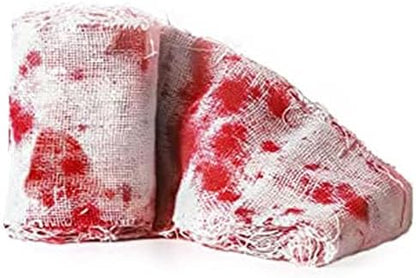 Wholelovein Halloween Creepy Bloody Cloth 800 inch Scary Blood Gauze Bandages Decorations