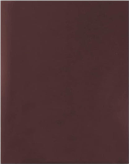 JAM PAPER Custom Printed Semi-Gloss Folders with Round Corner Pockets - Personalized Logo & Text - 12pt C1S - Brown - 250/Pack