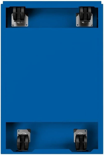 Hirsh Industries Cooper 2-Drawer Modern Metal Mobile Pedestal File Cabinet in Blue