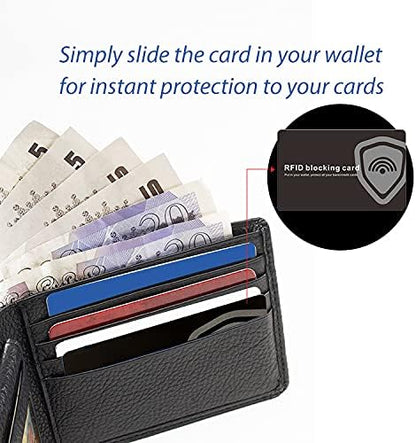 RFID Blocking Card Contactless Credit Card Protection Safe RFID Card Wallet Shield Protector Blocker (Pack of 6)