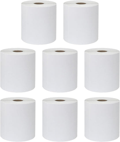 DGBDPACK 4"x6" Direct Thermal Shipping Labels 2400 Lables/8 Roll (300 Pcs per Roll) Compatible with Zebra Rollo Beeprt Printer Permanent Adhesive