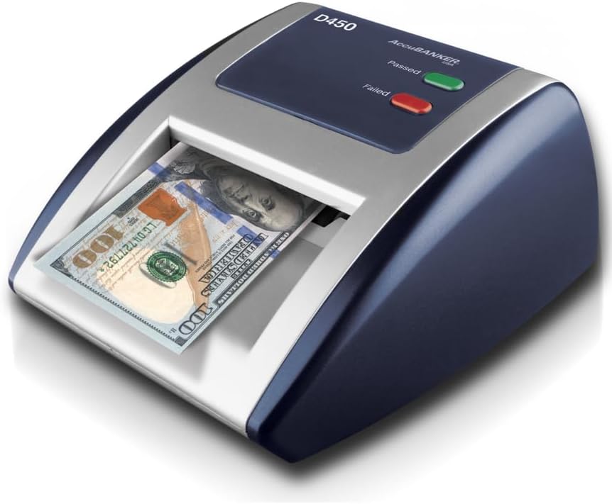 AccuBANKER D450 5-Point Counterfeit Bill Detector Machine, Retail Grade - UL Listed (Pack of 3)