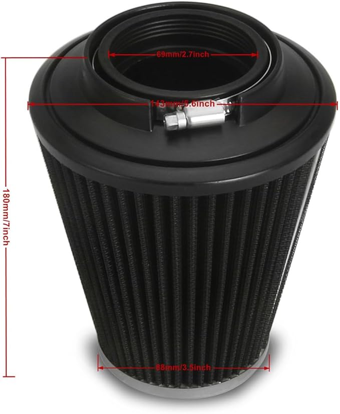 Big Sucker cone Air filter intake for harley air Cleaner Sportster Softail fatboy heritage dyna touring street road king Glide (Nake - Chromed, Type A : For Sportster XL models)