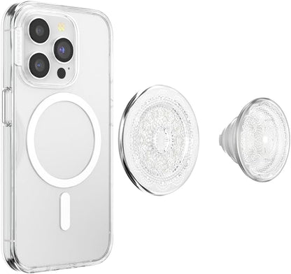 PopSockets Phone Grip for MagSafe with Kickstand, Magnetic Stand, Swappable Top, Secure Hold for iPhone MagSafe Cases, Phone & Tablet Grip, Cute PopSockets - Doily Life