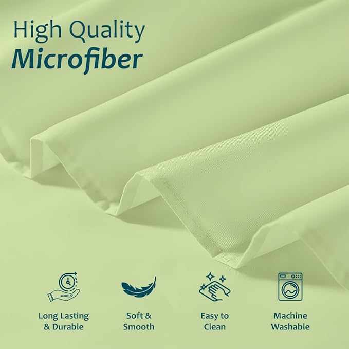 Shreem Linen Ruffled Bed Skirt with Split Corners, Gathered Style, 100% Microfiber, 30-Inch Drop, Dust Ruffle Bedskirt with Platform, Full-XL, Sage