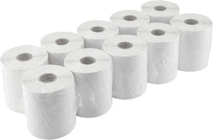 L LIKED 2500 PCS 4"x 6" Direct Thermal Labels White Perforated Shipping Label, Compatible with Zebra, Rollo, Jadens, Nelko, 250 Labels per Roll, 10 Rolls