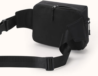 Fanny Packs for Women，Waterproof Belt Bag Travel Bum Bags for Crossbody，Small Waist bag Fashion Waist Packs with Adjustable Strap for Hiking, Running（Black）