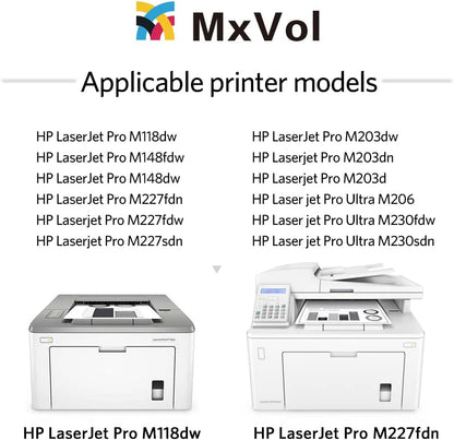 MxVol CF232A 32A Imaging Drum Replacement for HP 32A CF232A Drum Unit Extra High-Yield 2-Pack use for HP Laserjet Pro M148dw M203dw M227fdw M118dw M148fdw M227fdn Printer (No Toner)