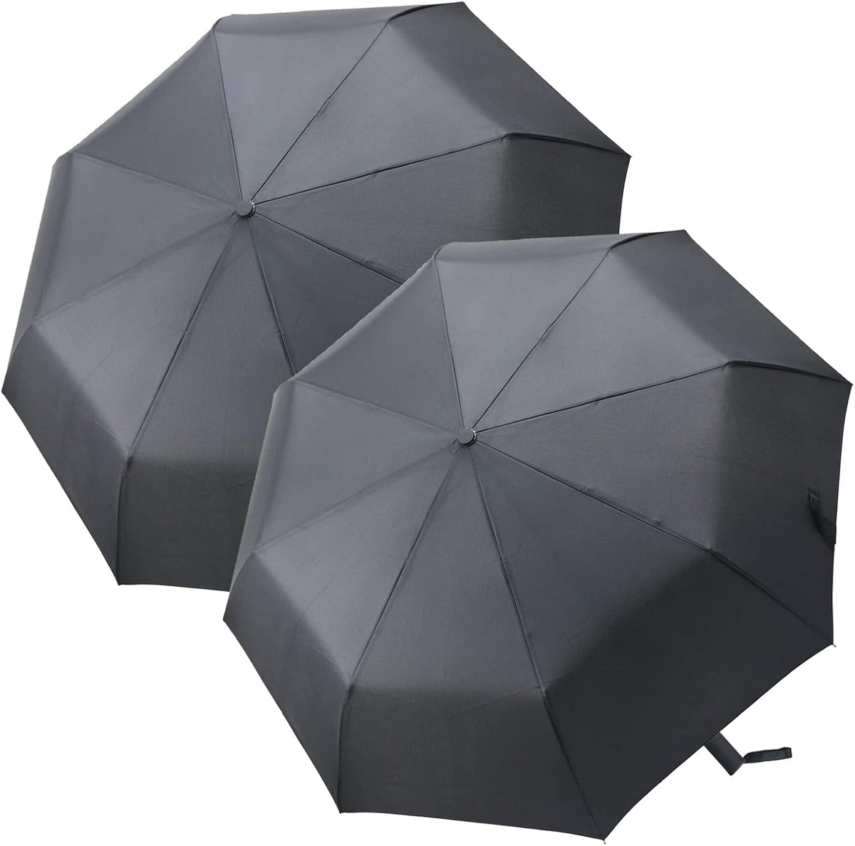 PFFY 2 Packs Travel Umbrella Windproof Auto Open & Close Collapsible Folding Small Compact Backpack Car travel Essentials Purse Umbrellas for Rain
