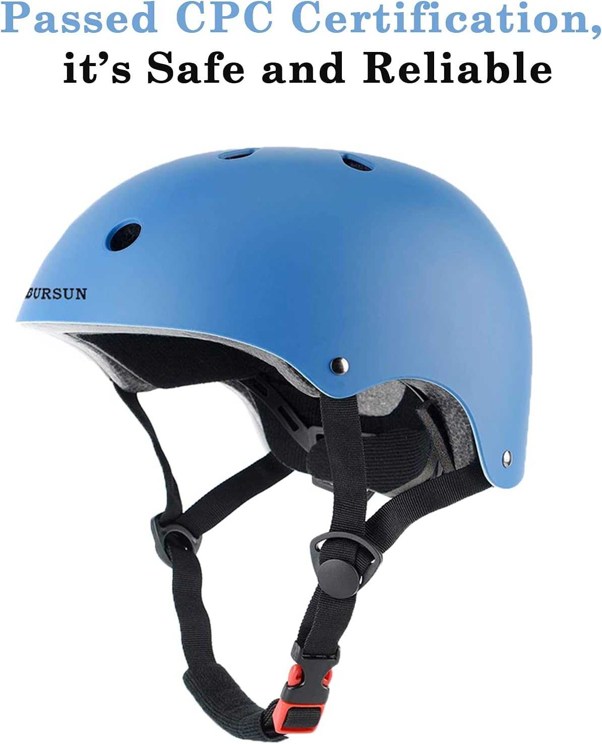 Bursun Kids Bike Helmet, Adjustable Toddler Helmet for Ages 2-14, Multi-Sport Helmet for Kids Boys Girls, Skateboard, Roller Skating, Bicycle Scooter