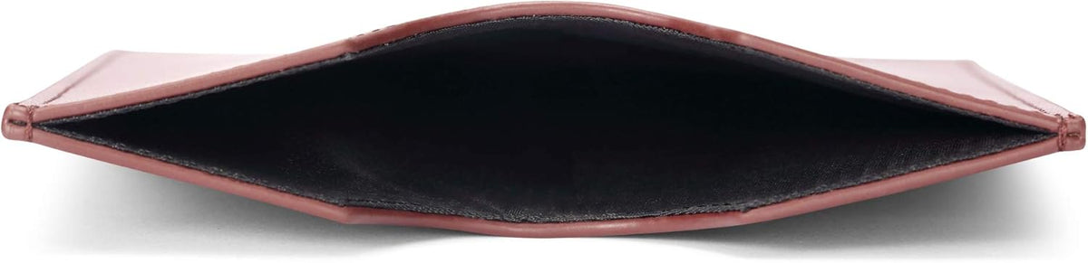 HISCOW Minimalist Passport Sleeve - Italian Calfskin (Wine Red)