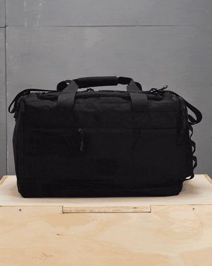 KNKG CORE Duffel Large 51L – Gym Bag with Lifting Belt Storage – Durable 500D Nylon, YKK Zippers – Black