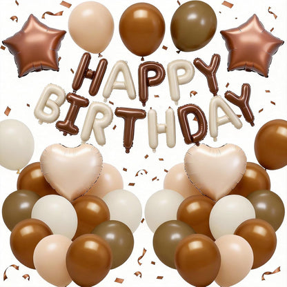 Navy Blue Black Birthday Decorations Set with Balloons and Banner for Men Women Adults Party