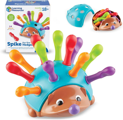 Learning Resources Spike The Fine Motor Hedgehog, Toddler Montessori Toy, Stacking Shape, Gifts For Boys And Girls