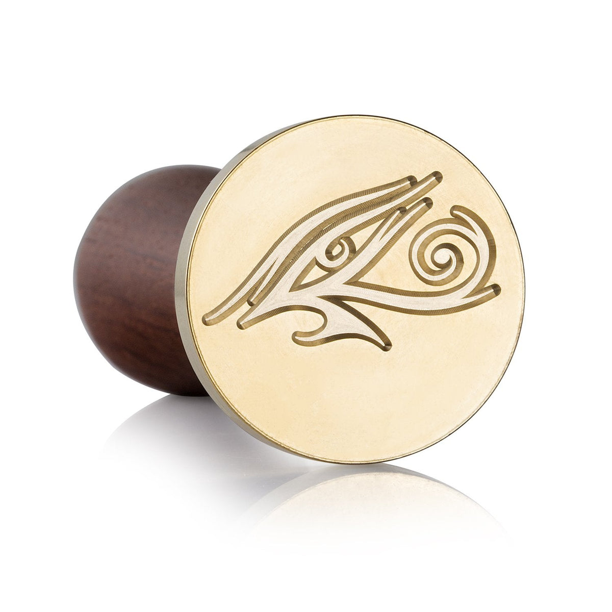 Mceal Wax Seal Stamp, Brass Head with Rosewood Handle, 1.2"(30mm) Dia, (Eye of Horus)