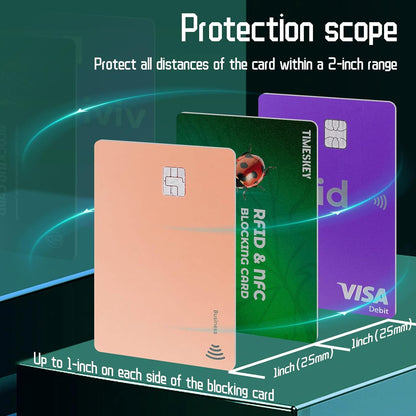RFID Blocking Card Credit Card Protectors NFC Contactless Cards Protection Blocking Cards anti rfid NFC Contactless Bank Debit Credit Card Protector ID ATM Guard Card