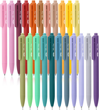 Mr. Pen- Retractable Gel Pens, 12 Pack, Colorful Ink, Fine Point 0.7mm | Fast Dry, Smooth Writing, Cute Pens for Drawing, Writing Planner and School Supplies