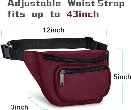 Fanny Pack, BuyAgain Quick Release Buckle Travel Sport Waist Fanny Pack Bag For Men Or Women