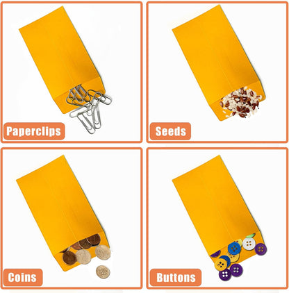 #1 1200 Pcs Small Coin Envelopes 2.25" x 3.5" with Gummed Flap, Yellow Kraft Mini Envelopes for Storing Keys, Stamps, Seeds, Tips and Small Items (1200)