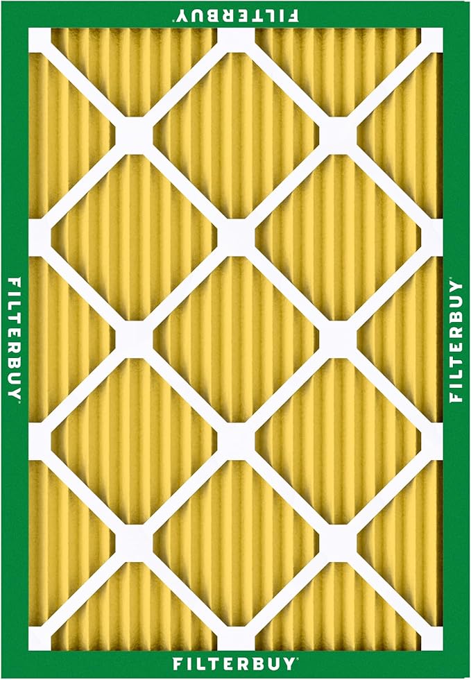 Filterbuy 16x22x1 Air Filter MERV 11 Superior Pet & Allergy Defense (5-Pack), Electrostatic Pleated HVAC AC Furnace Filters Replacement, Made in USA (Actual Size: 15.50 x 21.50 x 0.75)