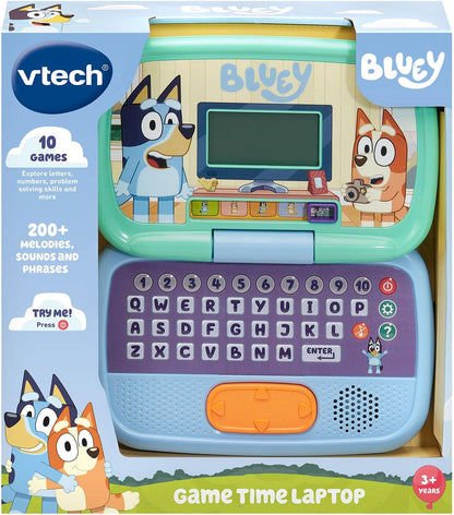 VTech Bluey Game Time Laptop: 10 Interactive Games Featuring Beloved Characters