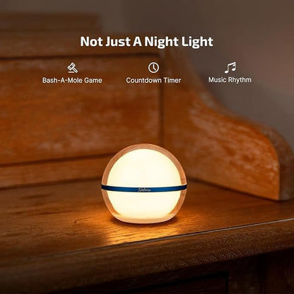 OLIGHT Sphere Smart Night Light, 75 lumens Stepless Dimming Table Lamp Bundle with OLINK Portable Magnetic Hook Compatible Flashlights
