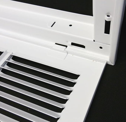 HVAC Premium 16 x 26 Duct Opening Steel Return Air Filter Grille, for 1-inch Filter, Removable Door, Flat Stamped HVAC Vent Cover Grille, Outer Dimensions 18.5 x 28.5