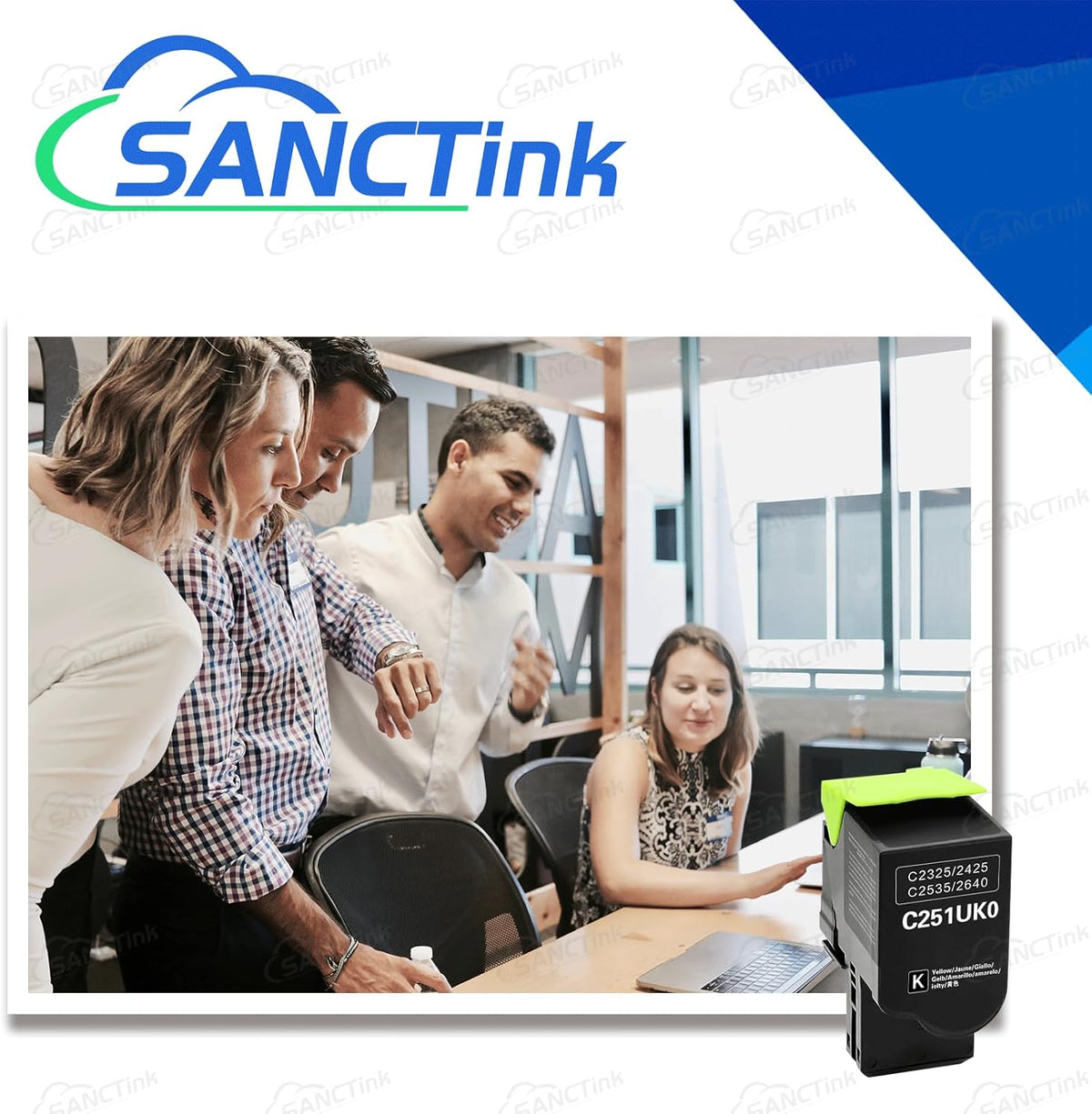 C251UK0 Black Ultra High Yield Toner Cartridge Compatible for Lexmark C2425dw C2535dw MC2425adw MC2535adwe MC2640adwe Laser Printer (1BK,1-Pack)