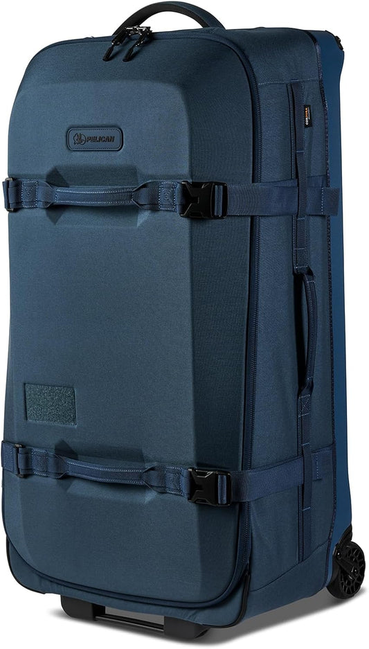 Pelican Aegis Luggage - Check in Duffel Bag with Wheels - 32 Inch Suitcase with Wheels (Indigo)
