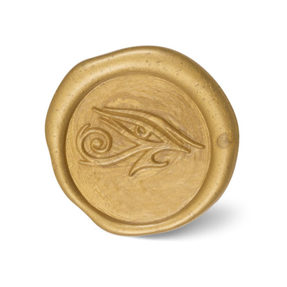 Mceal Wax Seal Stamp, Brass Head with Rosewood Handle, 1.2"(30mm) Dia, (Eye of Horus)
