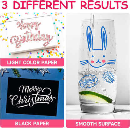 Yangmei Outline Glitter Markers, Teen Girl Gifts Trendy Stuff, Art Supplies for Kids 6-8 9-12, Crafts for Girls 8-12, 12 Self Outline Metallic Markers, Gift for 4-12 Year Old Girls Birthday Gift