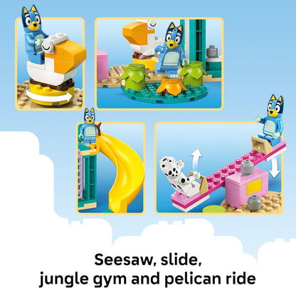 LEGO Bluey Playground Fun with Bluey and Chloe Sensory Building Blocks, Preschool Pretend Play & Learning Toys for Kids, 4 Year Old Girl & Boy Birthday Gifts