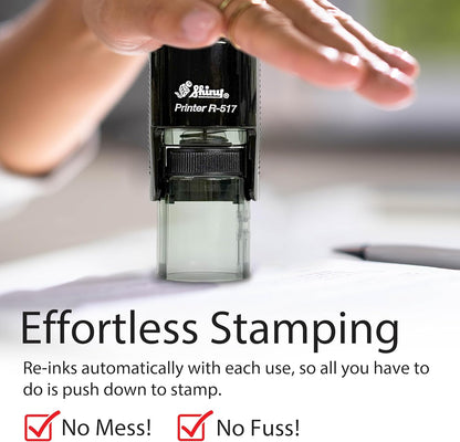 Shiny Well Done Teacher Stamp, Round Self Inking Stamp for Classroom, Purple Ink