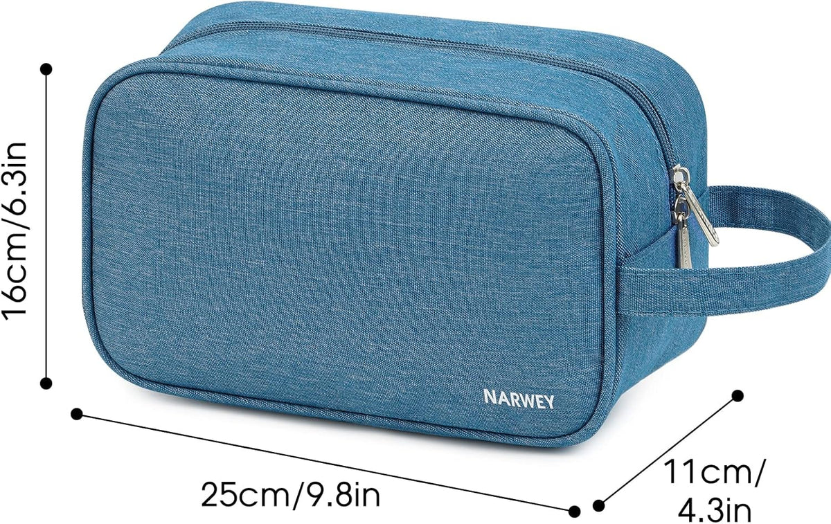Narwey Travel Toiletry Bag for Women Traveling Dopp Kit Men Travel Bag for Toiletries Cosmetic Bag Makeup Bag Medicine Bag for Traveling