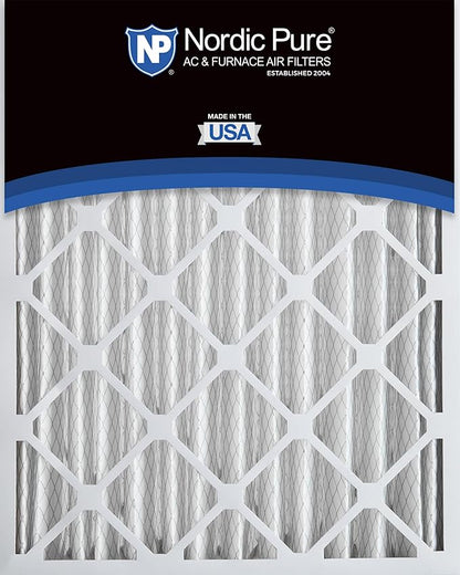 Nordic Pure 16x24x4 (Actual Size: 15 3/8 x 23 3/8 x 3 5/8) Pleated MERV 8 Air Filters 6 Pack