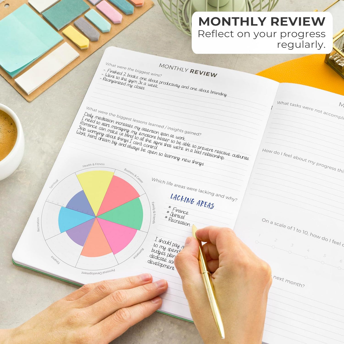 Clever Fox Planner PRO – Weekly & Monthly Life Planner to Increase Productivity, Time Management and Hit Your Goals, 8.5x11″ (Mint)