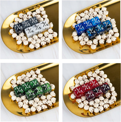 51 Pieces MTG Counter Dice Plus 1 Life Counters +1/+1 Tokens 6 Sided Dice Set for Magic The Gathering, MTG, TCG, Cards Gaming Accessories