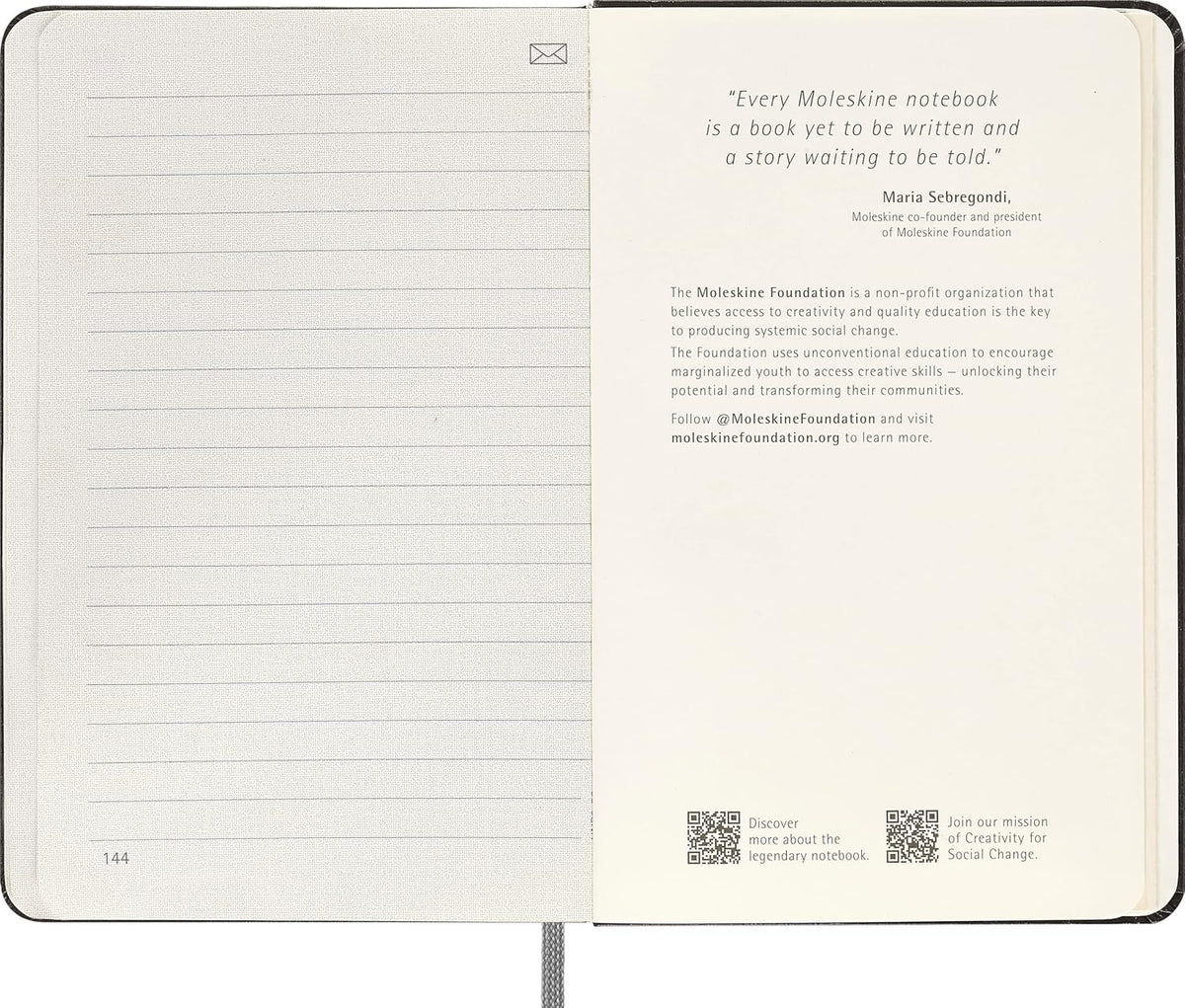 Moleskine Smart Notebook, Pocket, Ruled, Black, Hard Cover (3.5 x 5.5)