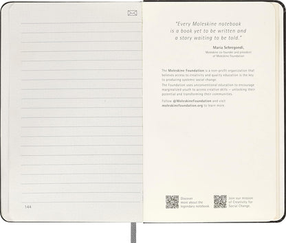 Moleskine Smart Notebook, Pocket, Ruled, Black, Hard Cover (3.5 x 5.5)