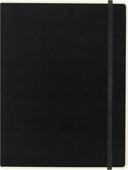 Moleskine Paper Tablet Hard Cover Smart Notebook, Plain/Blank, XL (7.5" x 9.75") Black, Compatible w/ Moleskine Pen+ Ellipse (Sold Separately) & App, Digitize & Organize, 176 Pages